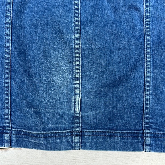 Free People Denim Mini Skirt, Sz 10 - Picture 5 of 6